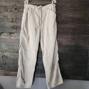 Vintage Y2K Corduroy Cargo Pants Men 36x32  Baggy Loose Relaxed Skate Surf Beige